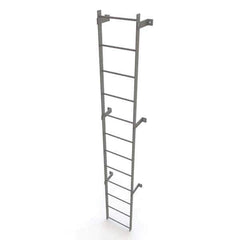 TRI-ARC - Rolling & Wall Mounted Ladders & Platforms Type: Fixed Ladder Style: Safety Cage - Eagle Tool & Supply
