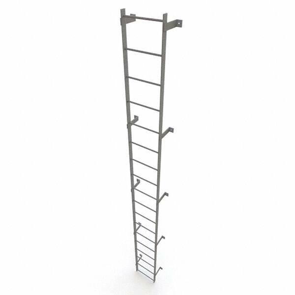TRI-ARC - Rolling & Wall Mounted Ladders & Platforms Type: Fixed Ladder Style: Safety Cage - Eagle Tool & Supply