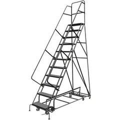 TRI-ARC - Rolling & Wall Mounted Ladders & Platforms Type: All-Directional Ladder Style: Rolling Safety Ladder - Eagle Tool & Supply