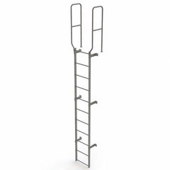 TRI-ARC - Rolling & Wall Mounted Ladders & Platforms Type: Fixed Ladder Style: Safety Cage - Eagle Tool & Supply