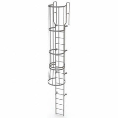 TRI-ARC - Rolling & Wall Mounted Ladders & Platforms Type: Fixed Ladder Style: Safety Cage - Eagle Tool & Supply