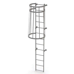 TRI-ARC - Rolling & Wall Mounted Ladders & Platforms Type: Fixed Ladder Style: Safety Cage - Eagle Tool & Supply