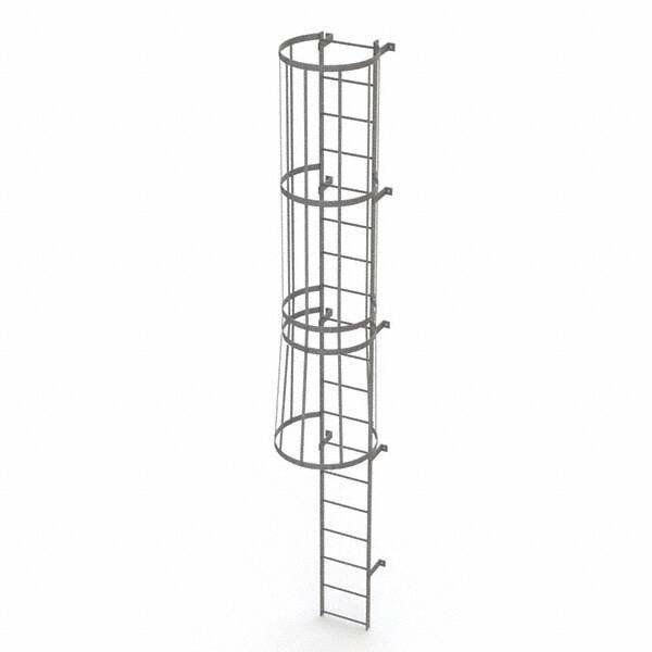 TRI-ARC - Rolling & Wall Mounted Ladders & Platforms Type: Fixed Ladder Style: Safety Cage - Eagle Tool & Supply