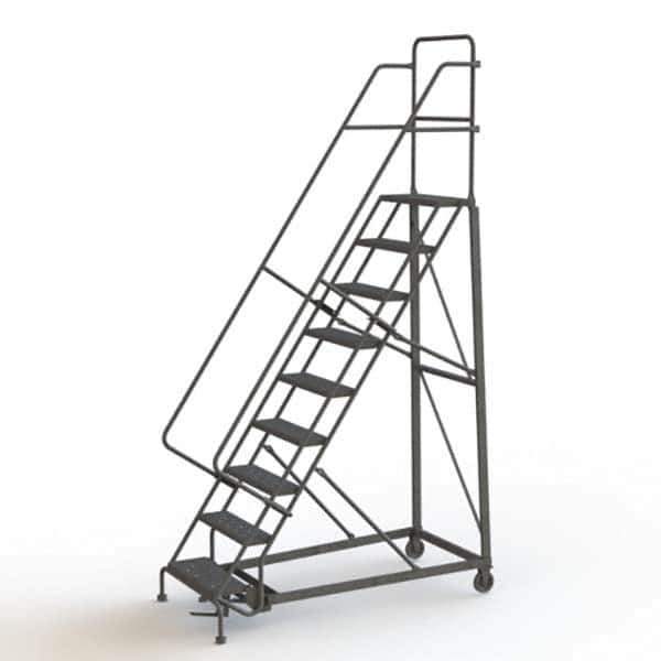 TRI-ARC - Rolling & Wall Mounted Ladders & Platforms Type: Rolling Warehouse Ladder Style: Rolling Safety Ladder - Eagle Tool & Supply