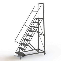 TRI-ARC - Rolling & Wall Mounted Ladders & Platforms Type: Rolling Warehouse Ladder Style: Rolling Safety Ladder - Eagle Tool & Supply