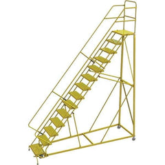 TRI-ARC - Rolling & Wall Mounted Ladders & Platforms Type: Stairway Slope Ladder Style: Forward Descent 50 Degree Incline - Eagle Tool & Supply