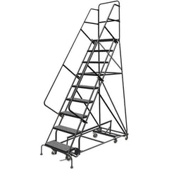 TRI-ARC - Rolling & Wall Mounted Ladders & Platforms Type: All-Directional Ladder Style: Rolling Safety Ladder - Eagle Tool & Supply
