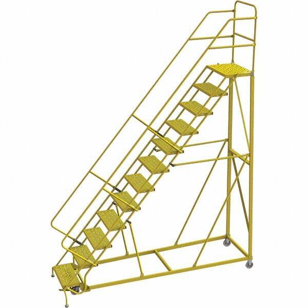 TRI-ARC - Rolling & Wall Mounted Ladders & Platforms Type: Stairway Slope Ladder Style: Forward Descent 50 Degree Incline - Eagle Tool & Supply