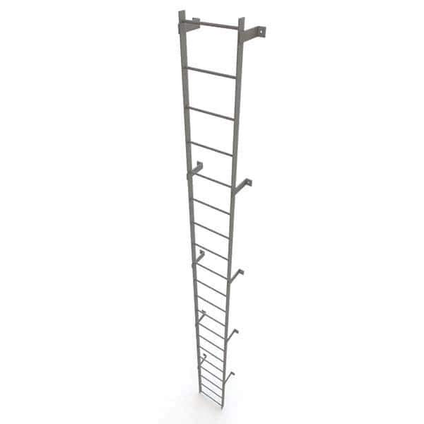 TRI-ARC - Rolling & Wall Mounted Ladders & Platforms Type: Fixed Ladder Style: Safety Cage - Eagle Tool & Supply