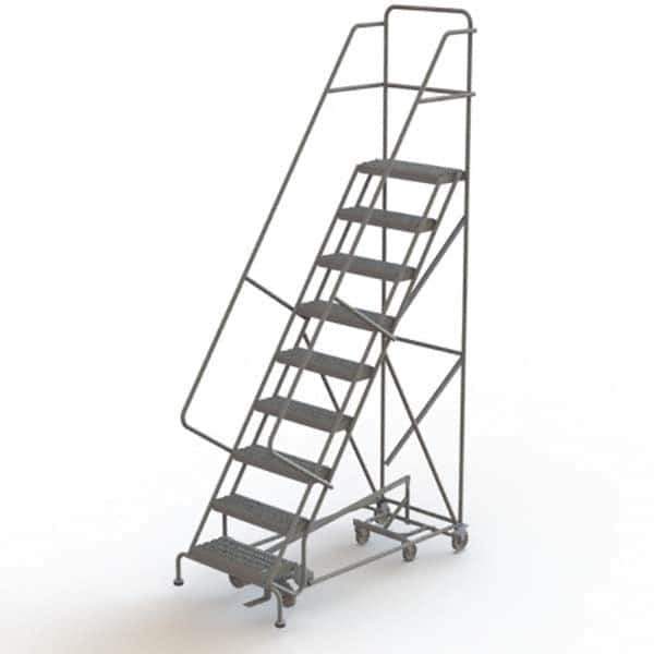 TRI-ARC - Rolling & Wall Mounted Ladders & Platforms Type: All-Directional Ladder Style: Forward Descent 50 Degree Incline - Eagle Tool & Supply