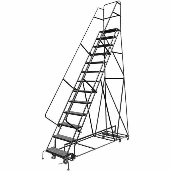 TRI-ARC - Rolling & Wall Mounted Ladders & Platforms Type: All-Directional Ladder Style: Rolling Safety Ladder - Eagle Tool & Supply