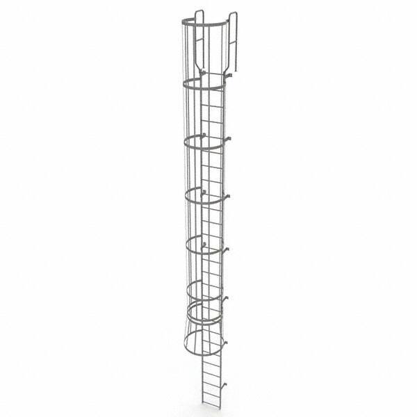 TRI-ARC - Rolling & Wall Mounted Ladders & Platforms Type: Fixed Ladder Style: Safety Cage - Eagle Tool & Supply
