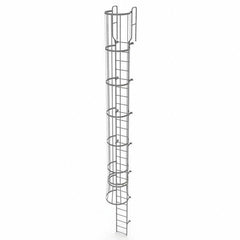 TRI-ARC - Rolling & Wall Mounted Ladders & Platforms Type: Fixed Ladder Style: Safety Cage - Eagle Tool & Supply