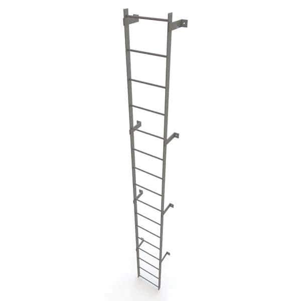 TRI-ARC - Rolling & Wall Mounted Ladders & Platforms Type: Fixed Ladder Style: Safety Cage - Eagle Tool & Supply