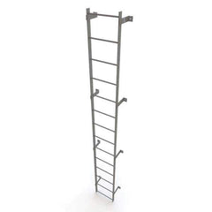 TRI-ARC - Rolling & Wall Mounted Ladders & Platforms Type: Fixed Ladder Style: Safety Cage - Eagle Tool & Supply