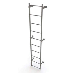 TRI-ARC - Rolling & Wall Mounted Ladders & Platforms Type: Fixed Ladder Style: Safety Cage - Eagle Tool & Supply