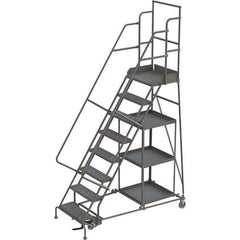 TRI-ARC - Rolling & Wall Mounted Ladders & Platforms Type: Stock-Picking Ladder Style: Rolling Safety Stock Picking Ladder - Eagle Tool & Supply