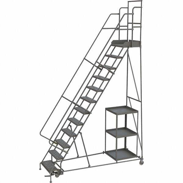 TRI-ARC - Rolling & Wall Mounted Ladders & Platforms Type: Stock-Picking Ladder Style: Rolling Safety Stock Picking Ladder - Eagle Tool & Supply