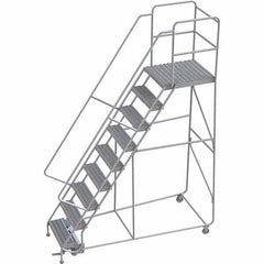 TRI-ARC - Rolling & Wall Mounted Ladders & Platforms Type: Rolling Warehouse Ladder Style: Rolling Safety Ladder - Eagle Tool & Supply