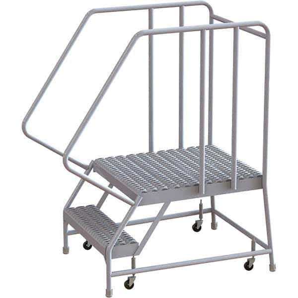 TRI-ARC - Rolling & Wall Mounted Ladders & Platforms Type: Rolling Warehouse Ladder Style: Rolling Safety Ladder - Eagle Tool & Supply