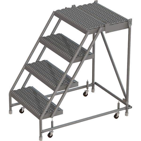 TRI-ARC - Rolling & Wall Mounted Ladders & Platforms Type: Rolling Warehouse Ladder Style: Rolling Platform Ladder - Eagle Tool & Supply