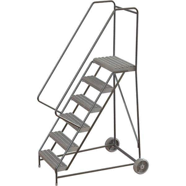 TRI-ARC - Rolling & Wall Mounted Ladders & Platforms Type: Rolling Warehouse Ladder Style: Rolling Safety Ladder - Eagle Tool & Supply
