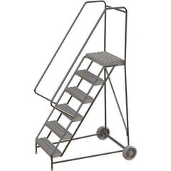 TRI-ARC - Rolling & Wall Mounted Ladders & Platforms Type: Rolling Warehouse Ladder Style: Rolling Safety Ladder - Eagle Tool & Supply