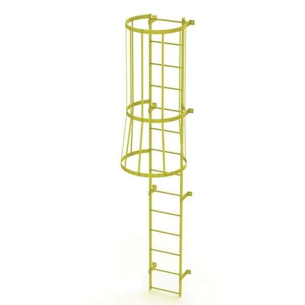 TRI-ARC - Rolling & Wall Mounted Ladders & Platforms Type: Fixed Ladder Style: Safety Cage - Eagle Tool & Supply