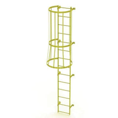 TRI-ARC - Rolling & Wall Mounted Ladders & Platforms Type: Fixed Ladder Style: Safety Cage - Eagle Tool & Supply