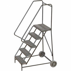 TRI-ARC - Rolling & Wall Mounted Ladders & Platforms Type: Rolling Warehouse Ladder Style: Rolling Safety Ladder - Eagle Tool & Supply