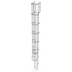 TRI-ARC - Rolling & Wall Mounted Ladders & Platforms Type: Fixed Ladder Style: Safety Cage - Eagle Tool & Supply
