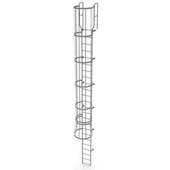 TRI-ARC - Rolling & Wall Mounted Ladders & Platforms Type: Fixed Ladder Style: Safety Cage - Eagle Tool & Supply