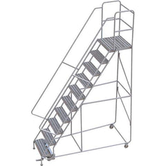 TRI-ARC - Rolling & Wall Mounted Ladders & Platforms Type: Rolling Warehouse Ladder Style: Rolling Safety Ladder - Eagle Tool & Supply