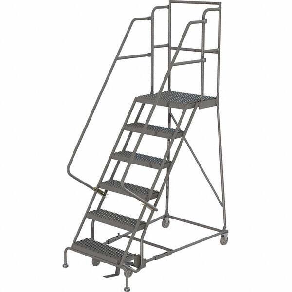 TRI-ARC - Rolling & Wall Mounted Ladders & Platforms Type: Rolling Warehouse Ladder Style: Rolling Platform Ladder - Eagle Tool & Supply