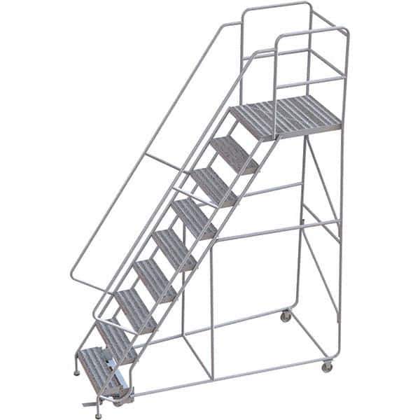 TRI-ARC - Rolling & Wall Mounted Ladders & Platforms Type: Rolling Warehouse Ladder Style: Rolling Safety Ladder - Eagle Tool & Supply