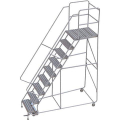 TRI-ARC - Rolling & Wall Mounted Ladders & Platforms Type: Rolling Warehouse Ladder Style: Rolling Safety Ladder - Eagle Tool & Supply