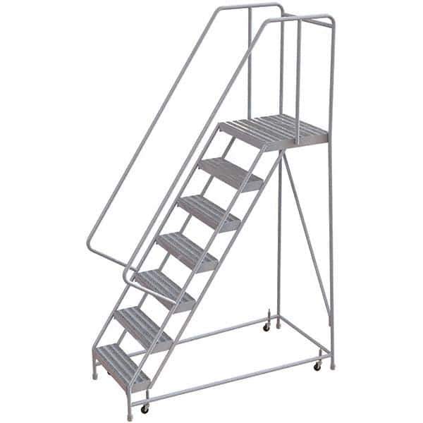 TRI-ARC - Rolling & Wall Mounted Ladders & Platforms Type: Rolling Warehouse Ladder Style: Rolling Safety Ladder - Eagle Tool & Supply