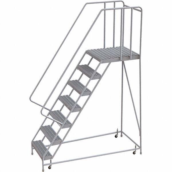 TRI-ARC - Rolling & Wall Mounted Ladders & Platforms Type: Rolling Warehouse Ladder Style: Rolling Safety Ladder - Eagle Tool & Supply
