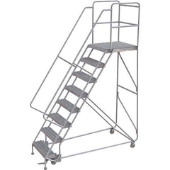 TRI-ARC - Rolling & Wall Mounted Ladders & Platforms Type: Rolling Warehouse Ladder Style: Rolling Safety Ladder - Eagle Tool & Supply