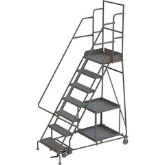 TRI-ARC - Rolling & Wall Mounted Ladders & Platforms Type: Stock-Picking Ladder Style: Rolling Safety Stock Picking Ladder - Eagle Tool & Supply