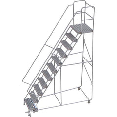 TRI-ARC - Rolling & Wall Mounted Ladders & Platforms Type: Rolling Warehouse Ladder Style: Rolling Safety Ladder - Eagle Tool & Supply