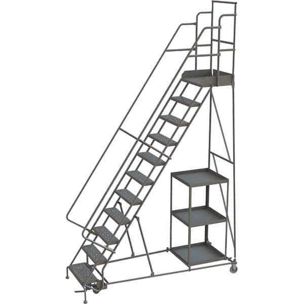 TRI-ARC - Rolling & Wall Mounted Ladders & Platforms Type: Stock-Picking Ladder Style: Rolling Safety Stock Picking Ladder - Eagle Tool & Supply