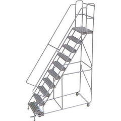 TRI-ARC - Rolling & Wall Mounted Ladders & Platforms Type: Rolling Warehouse Ladder Style: Rolling Safety Ladder - Eagle Tool & Supply