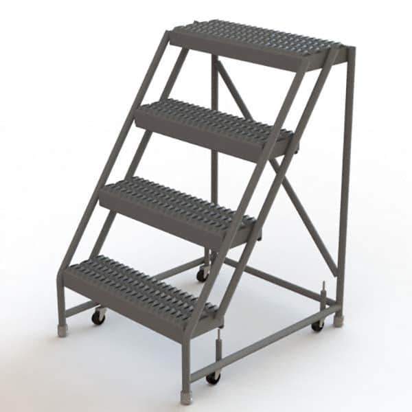TRI-ARC - Rolling & Wall Mounted Ladders & Platforms Type: Rolling Warehouse Ladder Style: Rolling Platform Ladder - Eagle Tool & Supply