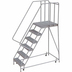 TRI-ARC - Rolling & Wall Mounted Ladders & Platforms Type: Rolling Warehouse Ladder Style: Rolling Safety Ladder - Eagle Tool & Supply