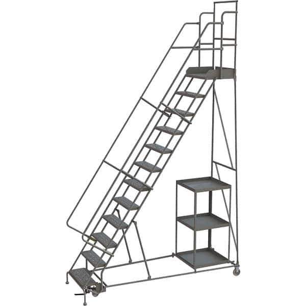 TRI-ARC - Rolling & Wall Mounted Ladders & Platforms Type: Stock-Picking Ladder Style: Rolling Safety Stock Picking Ladder - Eagle Tool & Supply