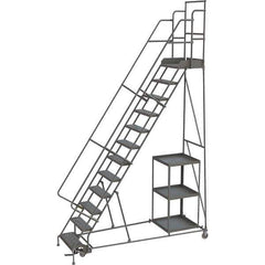 TRI-ARC - Rolling & Wall Mounted Ladders & Platforms Type: Stock-Picking Ladder Style: Rolling Safety Stock Picking Ladder - Eagle Tool & Supply