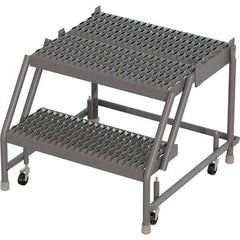 TRI-ARC - Rolling & Wall Mounted Ladders & Platforms Type: Rolling Warehouse Ladder Style: Rolling Platform Ladder - Eagle Tool & Supply