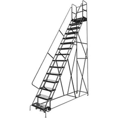 TRI-ARC - Rolling & Wall Mounted Ladders & Platforms Type: Rolling Warehouse Ladder Style: Rolling Platform Ladder - Eagle Tool & Supply