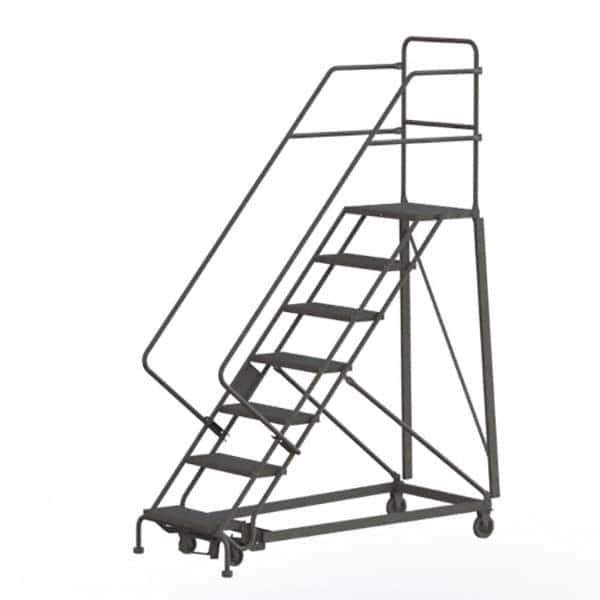 TRI-ARC - Rolling & Wall Mounted Ladders & Platforms Type: Stairway Slope Ladder Style: Rolling Safety Ladder - Eagle Tool & Supply